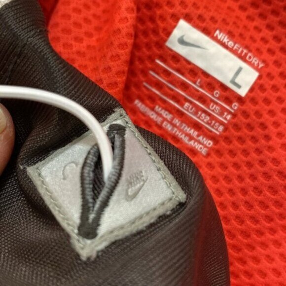 Nike Zip Jacket Red Brown White Small/Medium Fit Size L - Picture 7 of 15